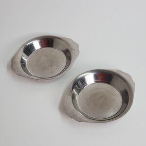 Revere Ware Casserole Pan Pot Lot of 2 Copper Clad Stainless Steel Individual 8"